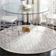 SAFAVIEH Handmade Cambridge Myrtis Moroccan Wool Rug - 4' x 4' Round - Silver/Ivory
