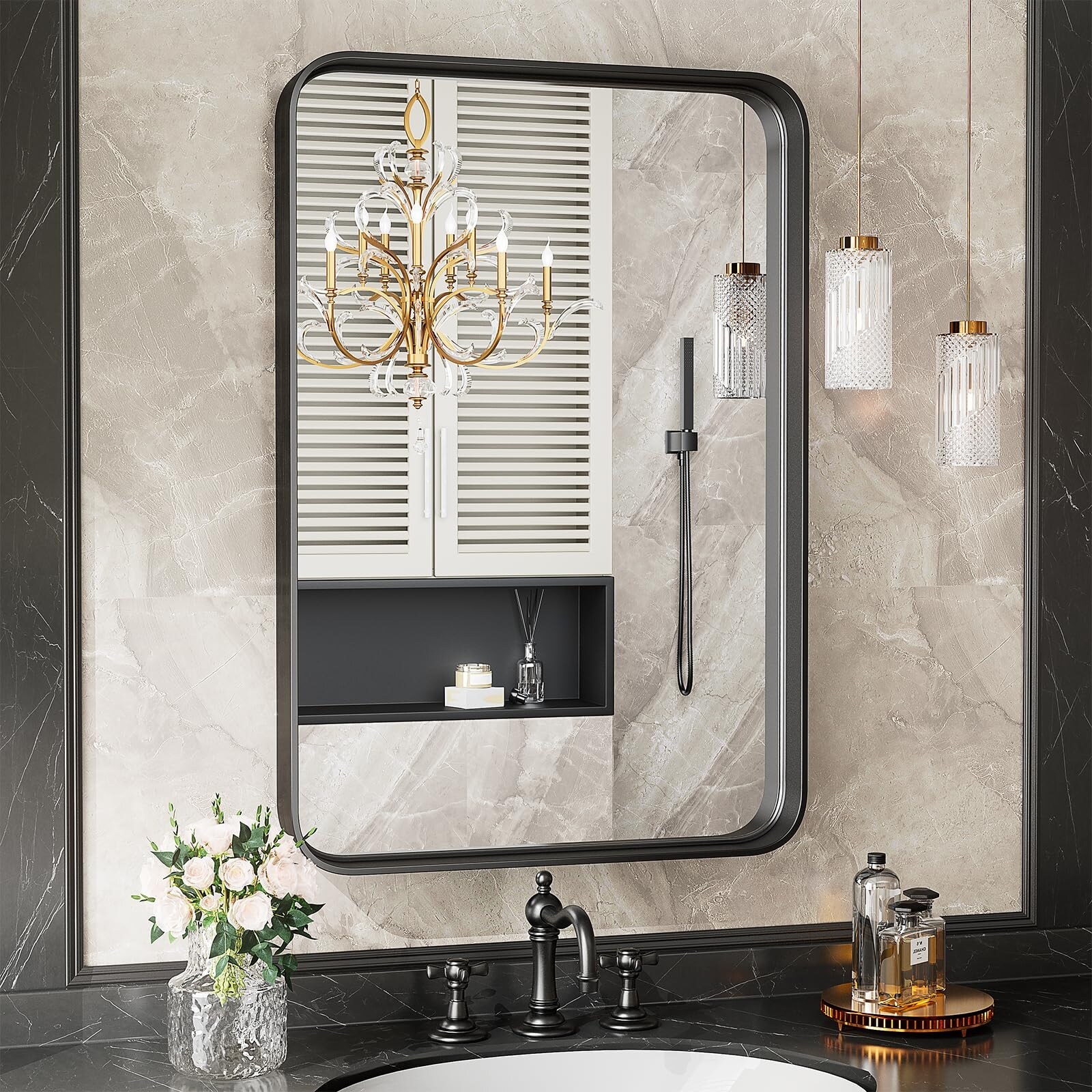 Rectangular, Black Bathroom Vanity Mirrors - Bed Bath & Beyond