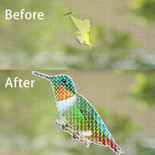 Shatex 18 Pieces Screen Door Decorative Double Sided Hummingbird