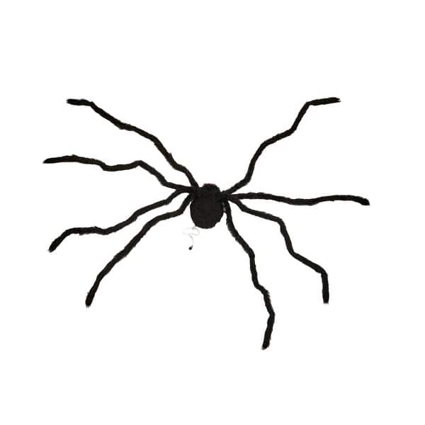 slide 2 of 3, 36" Large Black Animated Crawling Spider