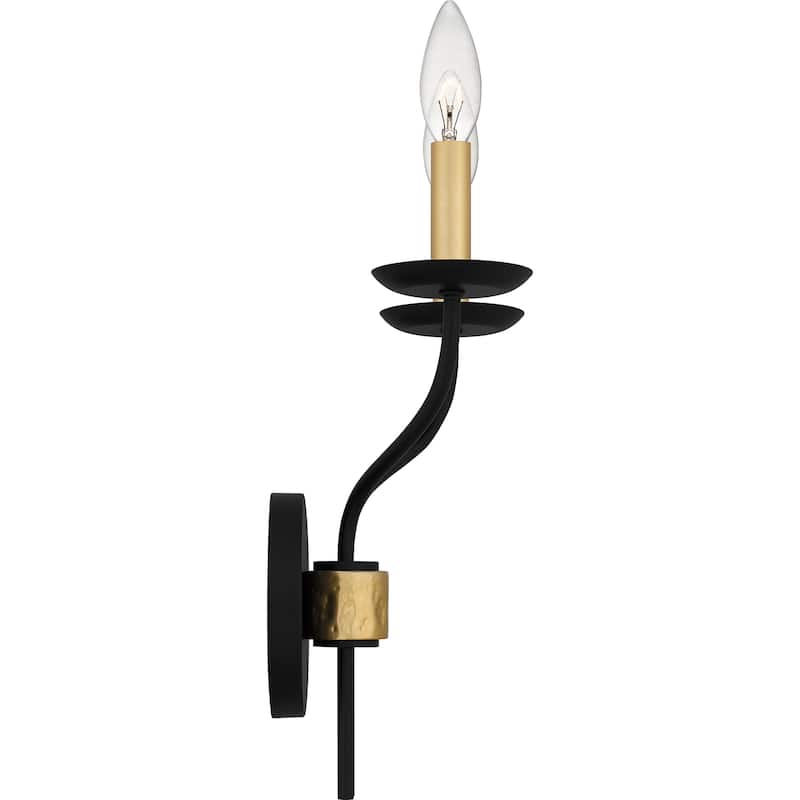 Margaret 2-Light Matte Black Wall Sconce