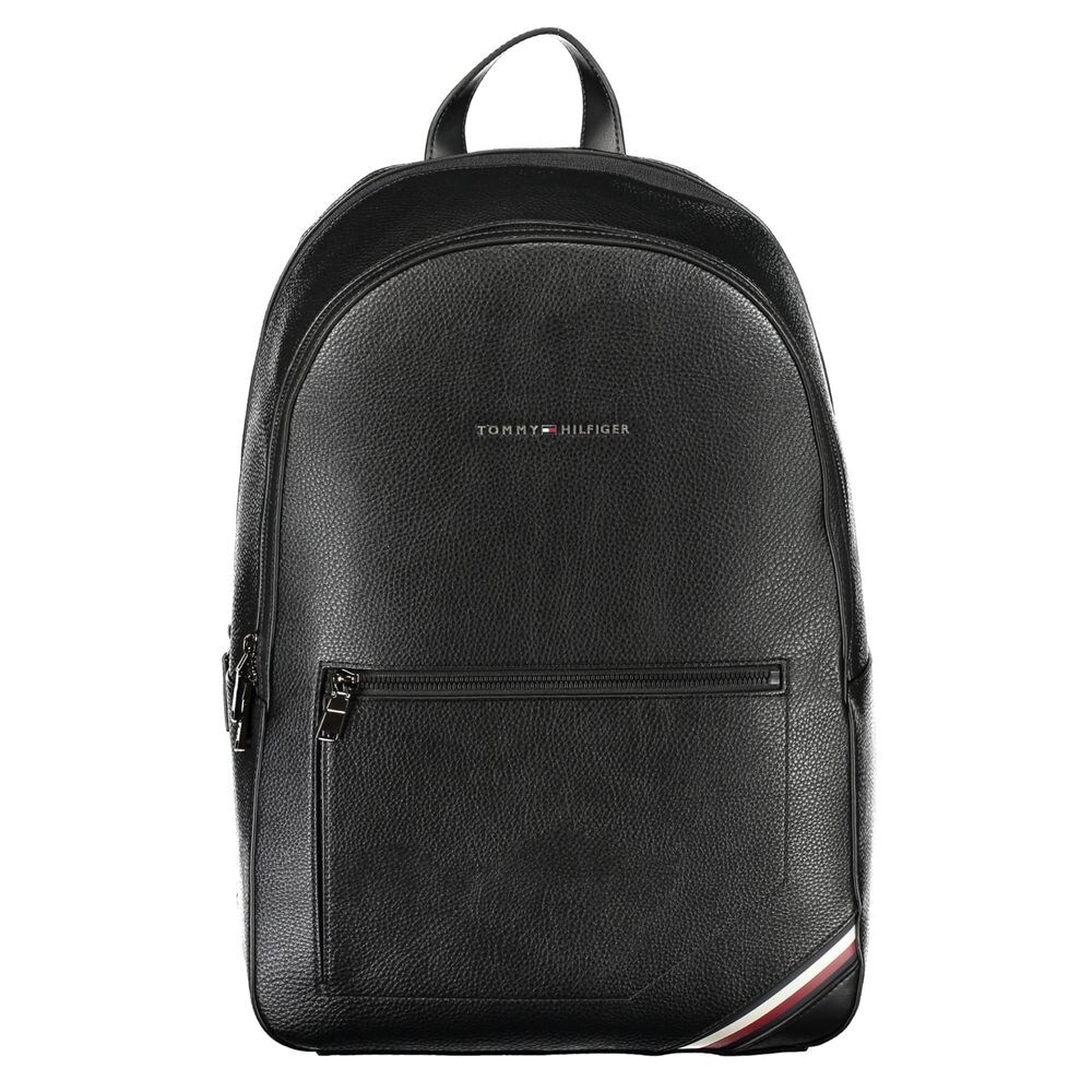 Tommy Hilfiger Elegant Black Urban Backpack with Contrast Men s Details Bed Bath Beyond 41982608