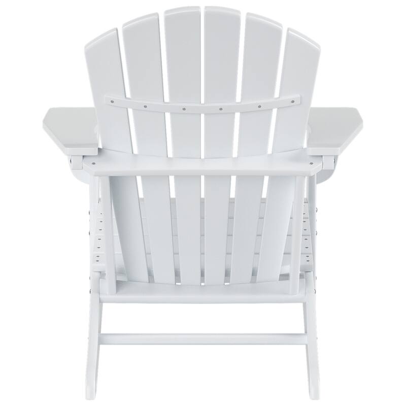Altura Outdoor Eco-Friendly All Weather Adirondack Chair with Ottoman and Side Table (5-Piece Conversation Set)