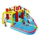 preview thumbnail 6 of 6, 7 in1 Inflatable Slide Water Park Bouncing House Soccer Bouncer - Blue