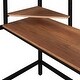 preview thumbnail 8 of 11, Twin Metal Loft Bed with Integrated Desk and Shelving Unit , Sturdy Construction and Multi-functional Design