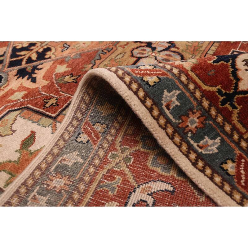 ECARPETGALLERY Hand-knotted Jules Sultane Ivory Wool Rug - 8'9 x 11'6