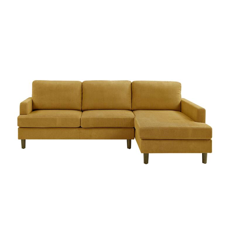Modular L Shaped Sectional Sofa, 97" Wide Cloud Sofa Couch with Chaise - Antique Yellow