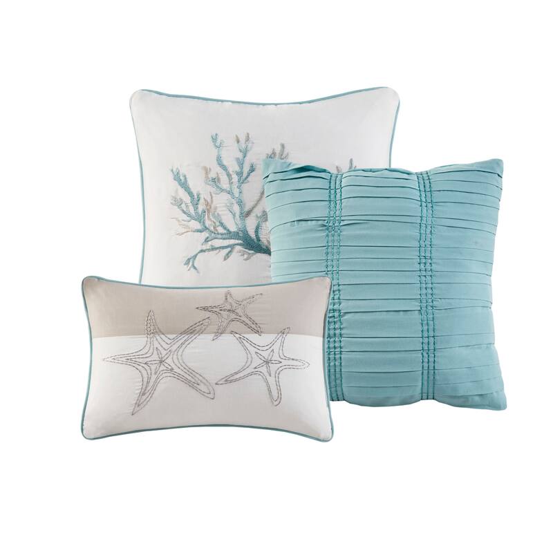 Madison Park Pacific Grove 7 Piece Cotton Sateen Comforter Set
