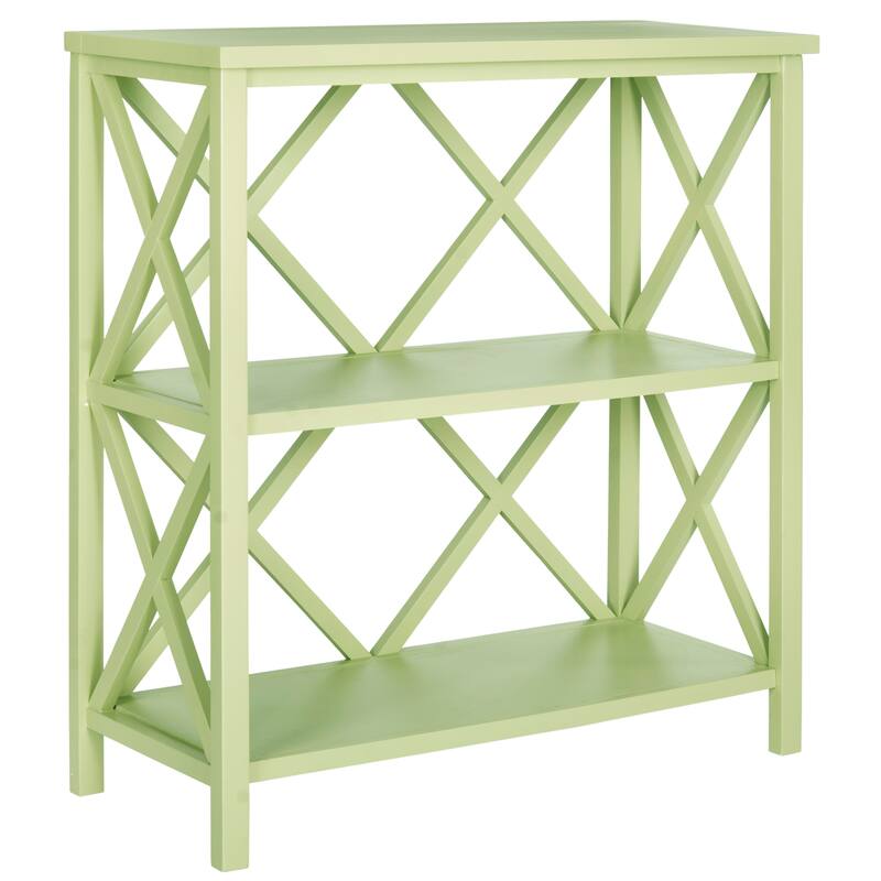SAFAVIEH Fikreta Distressed Ivory Bookcase - 33.5" x 13.5" x 35.6" - 33.5" x 13.5" x 35.6" - 34Wx14Dx36H
