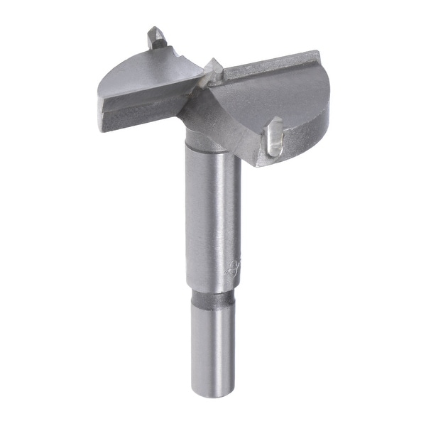 Forstner Wood Boring Drill Bit 50mm Hole Saw Carbide Tip Round Shank Hinge Tool