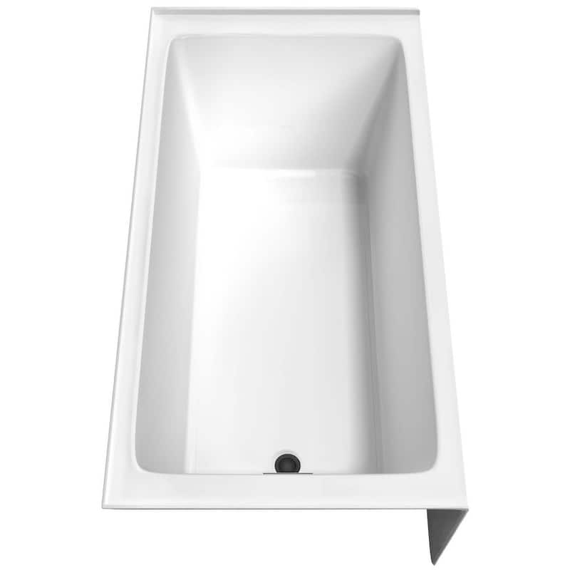 Wyndham Collection Grayley 60" Three Wall Alcove Acrylic Soaking Tub