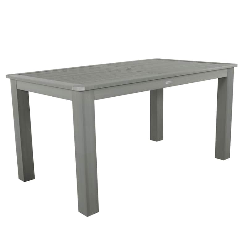 HIGHWOOD Counter Height Rectangular Outdoor Dining Table 42" x 72" - Coastal Teak