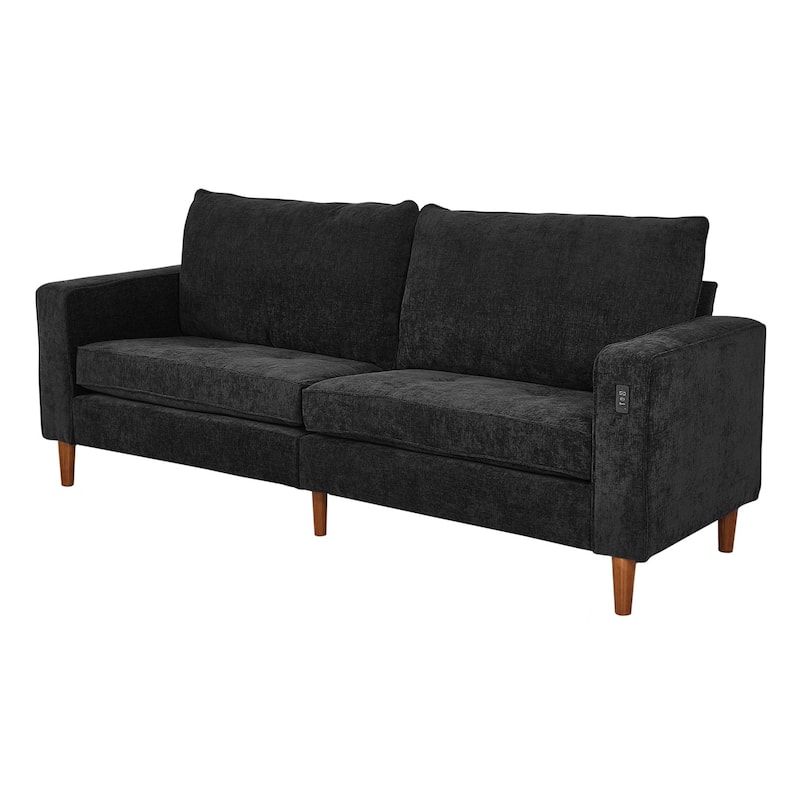 82.7" Sofas for Living Room, Comfy Love Seat Couches, Corduroy Loveseat Sofa,, Easy Assembly with USB