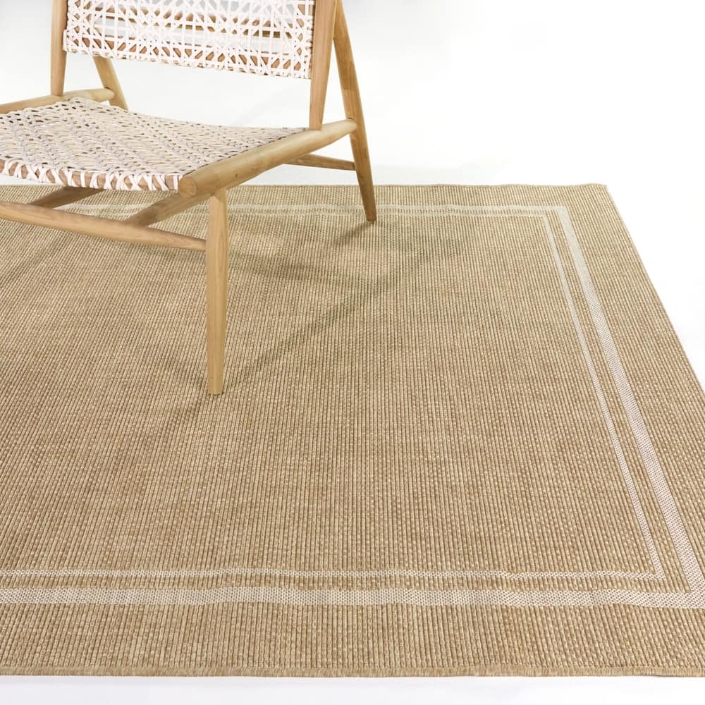 Proust Solid Border Indoor/Outdoor Area Rug