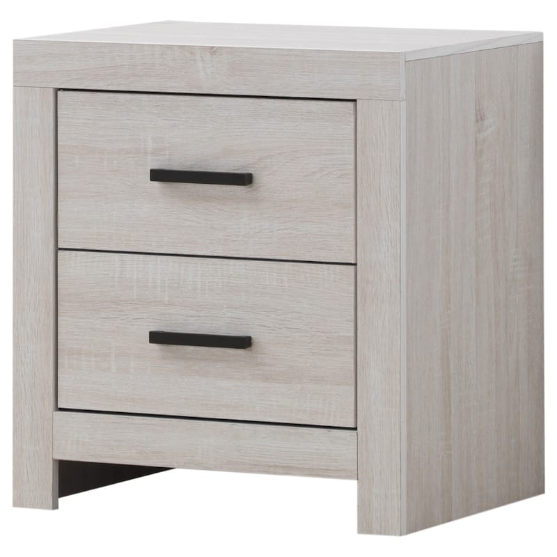 Brantford Farmhouse 2-drawer Wood Nightstand