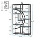 preview thumbnail 16 of 30, Bookshelf 5 Shelf Industrial Etagere Bookcase for Bedroom, Living Room, Home Office