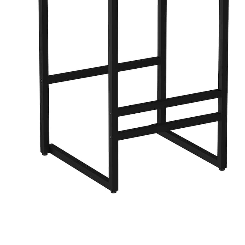Modern Velvet Upholstered Bar Stools with Black Frame Set of 2