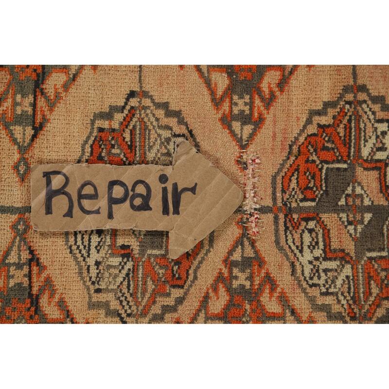 Bokhara Persian Vintage Area Rug Handmade Wool Carpet - 4'6" x 6'1"