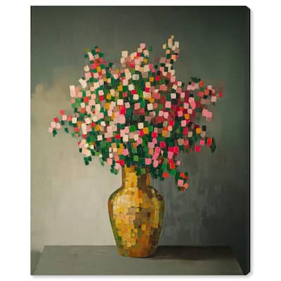 Pixel Bloom I Canvas by Art Remedy, Gallery Wrapped