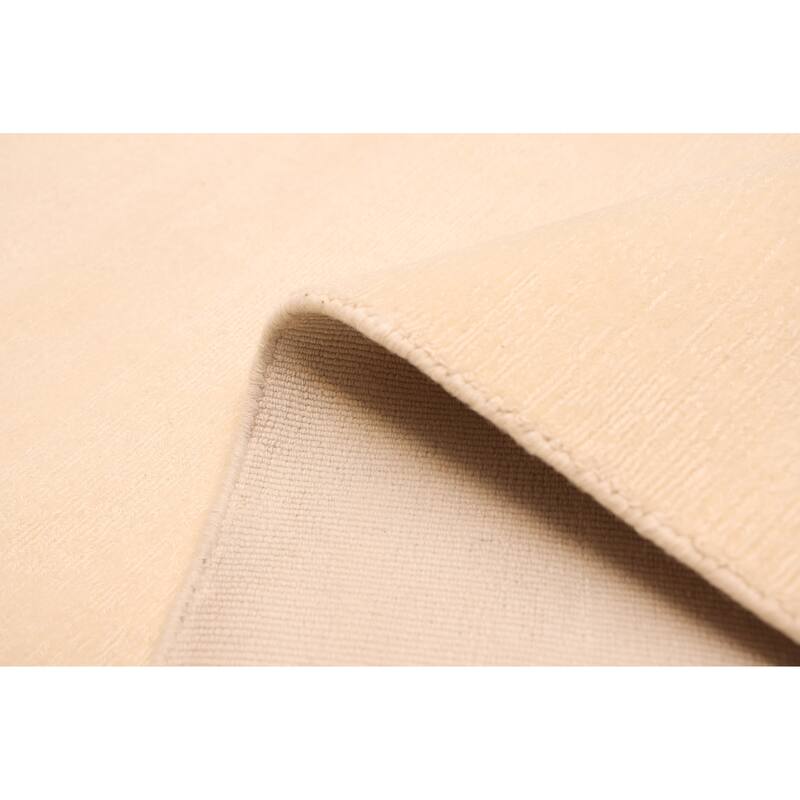 ECARPETGALLERY Hand Loomed Kashkuli Gabbeh Ivory Wool Rug - 7'7 x 9'10