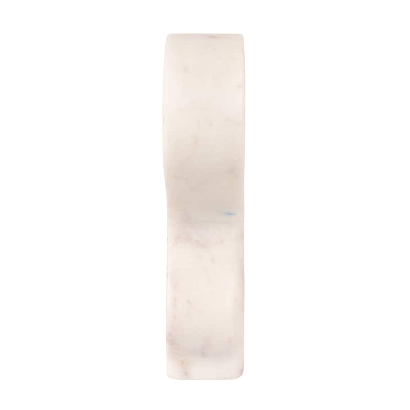 Decorative Abstract Marble Sculptures - 6.5"L x 1.5"W x 5.0"H