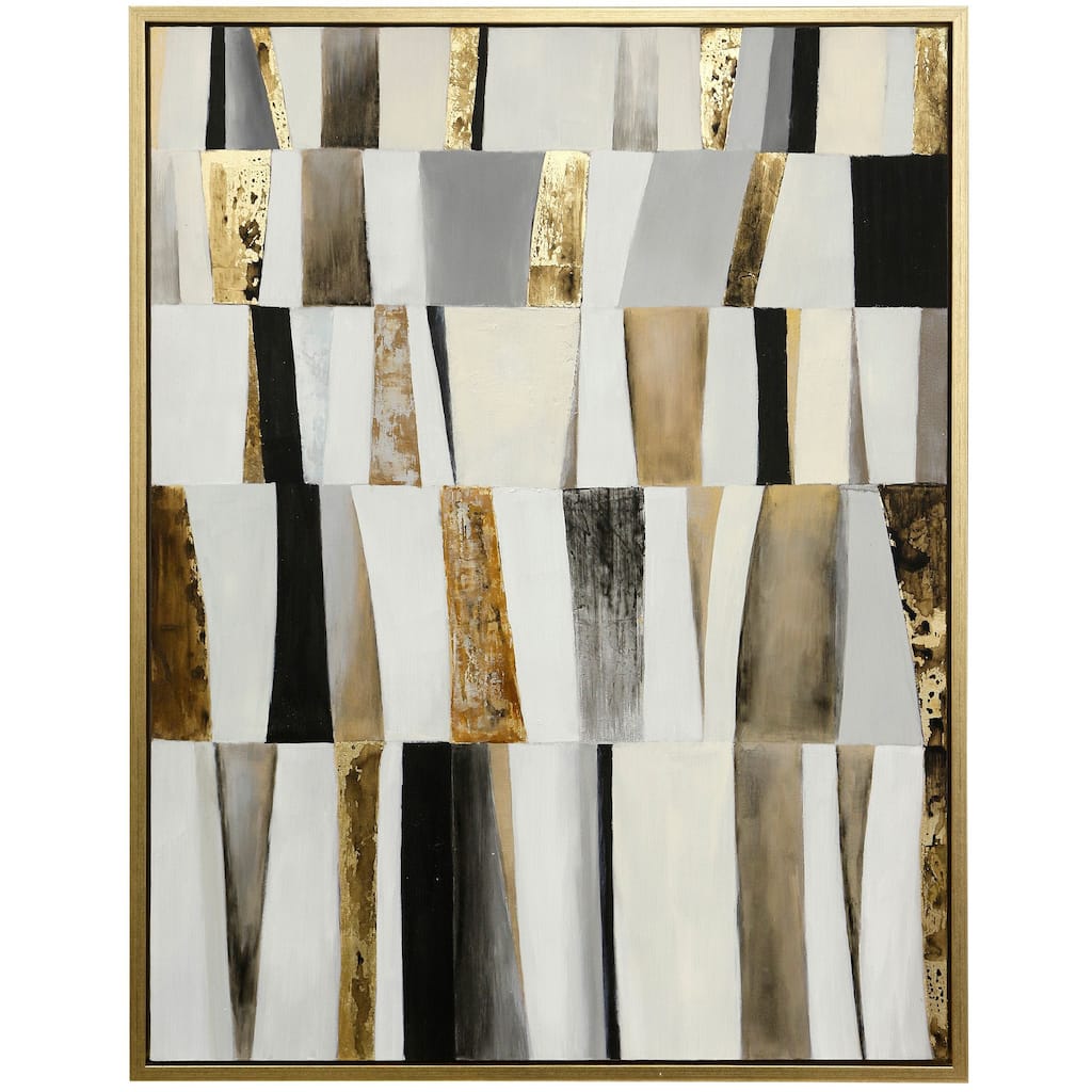 Shutter Framed Canvas Art - Small - Hand Painted