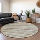 preview thumbnail 64 of 132, Premium Washable Super Soft Stripe Mayfield Rug Beige - 8' x 8'