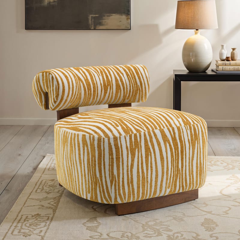 Furniture of America Orynt Modern Zebra Upholstered Accent Chair