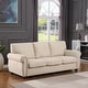 Modern 3-Seat Solid Wood Frame Sofa Couch - Bed Bath & Beyond - 40110245