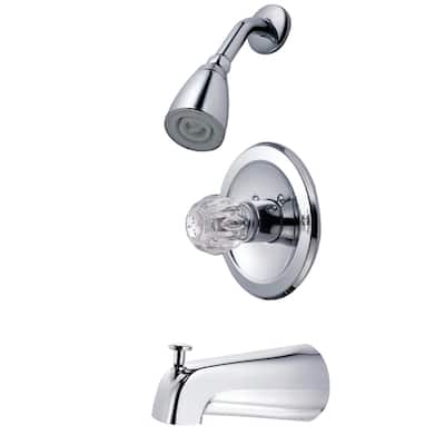 Kingston Brass Tub and Shower Trim Package with 1.8 GPM Single