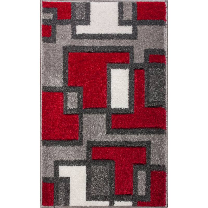 Well Woven Modern Geometric Mat Accent Rug - 2' x 3' - 2' x 3'