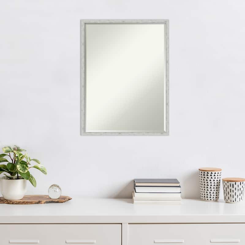 Imprint Half-Inch-Bevel Wood Framed Wall Mirror - Glass Size 18x24