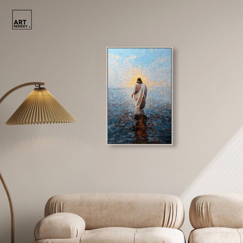Water Walker Mosaic I Canvas by Art Remedy