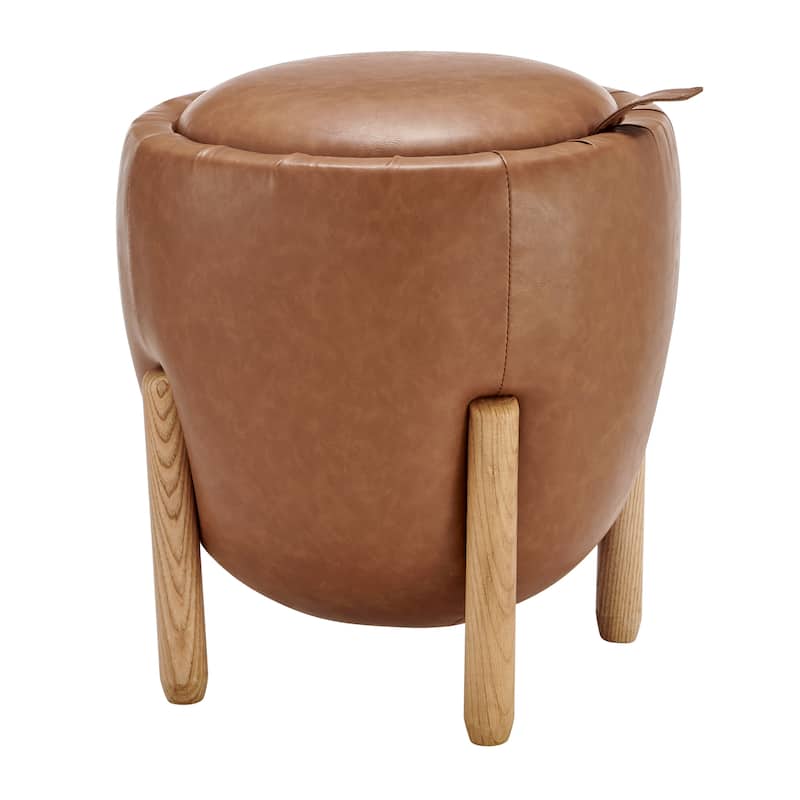 NPD Furniture Murphy Storage Ottoman - Brown