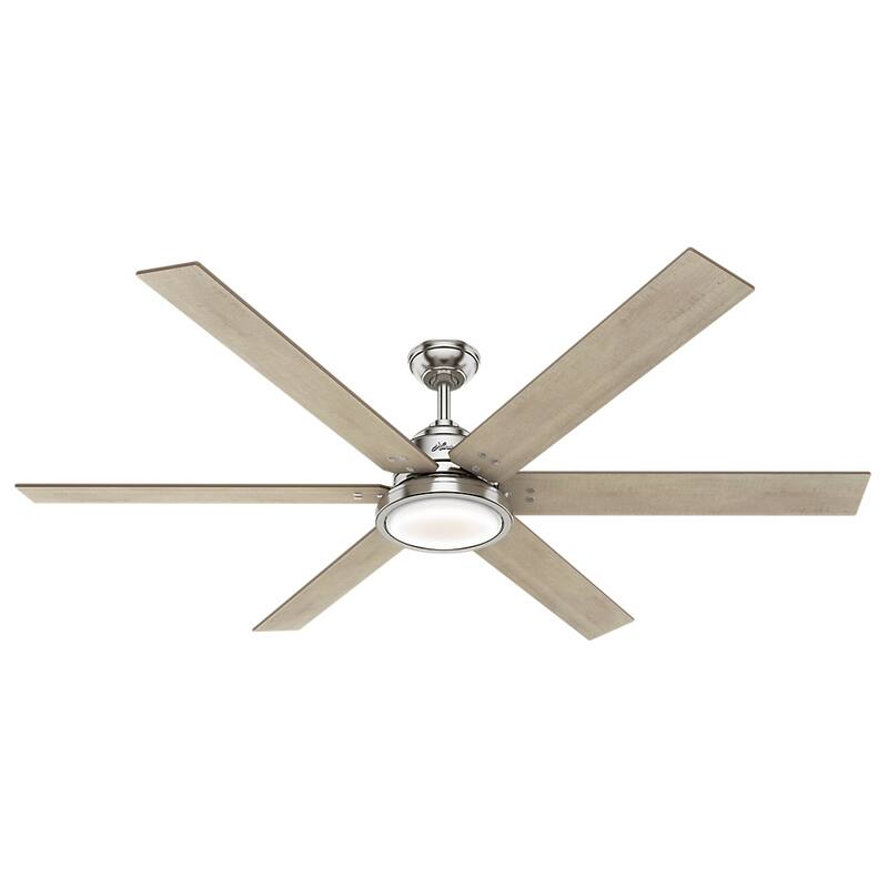 Hunter 70" Warrant Windmill Ceiling Fan with LED Light Kit and Wall Control - Farmhouse, Industrial, Contemporary