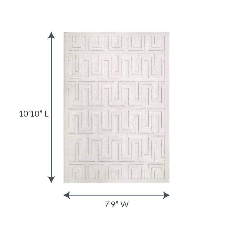 Island Retreat Dovetail Indoor/Outdoor Area Rug - 7 ft. 9 in. x 10 ft. 10 in.