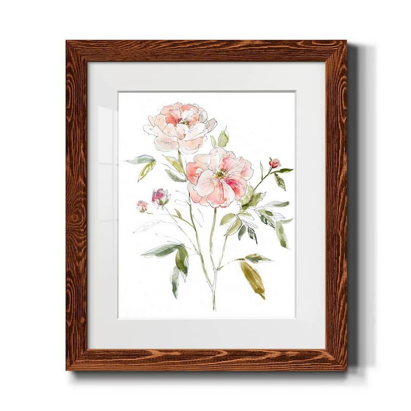 Sketchbook Cottage Rose I-Premium Framed Print - Ready to Hang