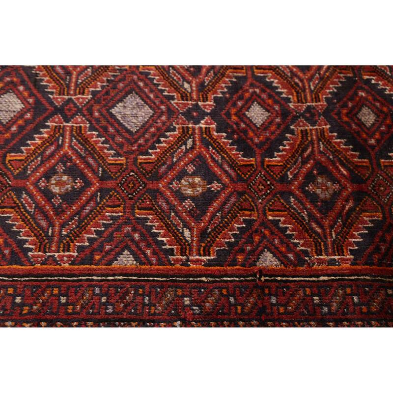 ECARPETGALLERY Hand-knotted Teimani Dark Navy, Red Wool Rug - 2'9 x 5'0