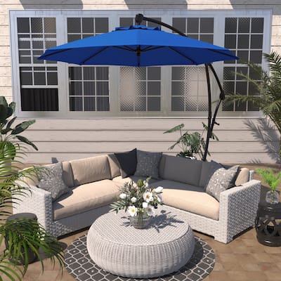 Okracoke 9ft Rotating Aluminum Umbrella by Havenside Home