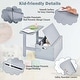 preview thumbnail 2 of 6, 3-in-1 Kids Convertible Storage Bench Wood Activity Table & Chair Set