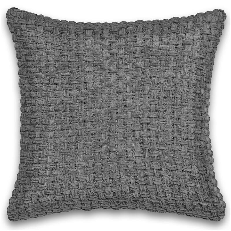 Fabstyles Chenille Basketweave Polyfill Cushion