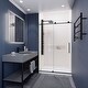 preview thumbnail 17 of 36, ANZZI Leon Brushed Nickel 48" x 76" Frameless Sliding Shower Door