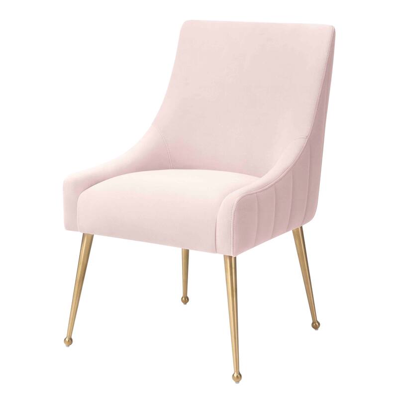 Irina Dining Chair Velvet Side Chair with Stainless Steel Leg
