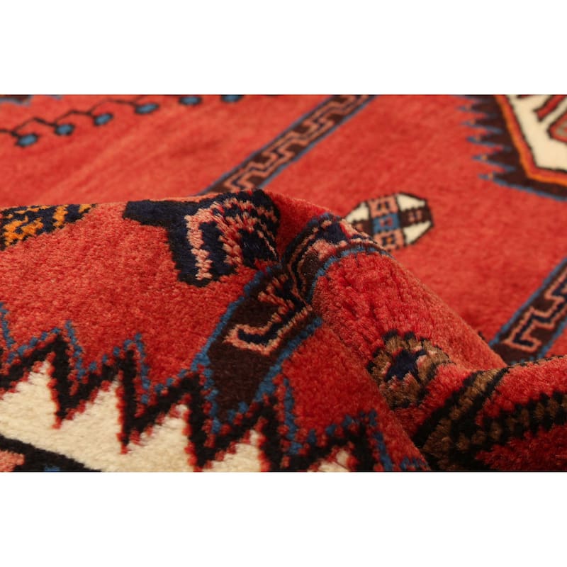ECARPETGALLERY Hand-knotted Anatolian Vintage Red Wool Rug - 4'11 x 8'0