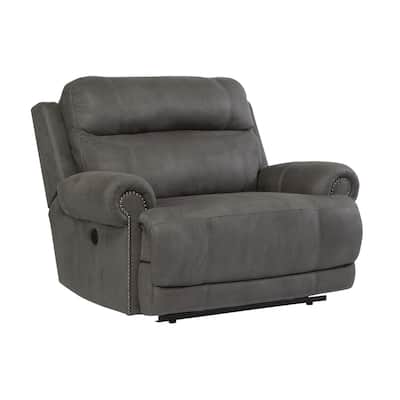 Austere Contemporary Zero Grey Wall Recliner