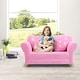 preview thumbnail 6 of 4, Kids Sofa Children Couch Armrest Chair with Strawberry Pillows
