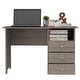 preview thumbnail 6 of 4, Compact Computer Desk with Storage Drawers and Shelf, Ideal for Home Offices
