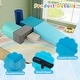 preview thumbnail 6 of 7, Gymax 6 PCS Kids Climber Play Set Indoor Foam Climb and Crawl Activity - Blue