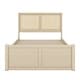 preview thumbnail 5 of 7, Full Wood Platform Bed with 4-Storage Drawers, Rattan Headboard, Easy Assembly, Nature