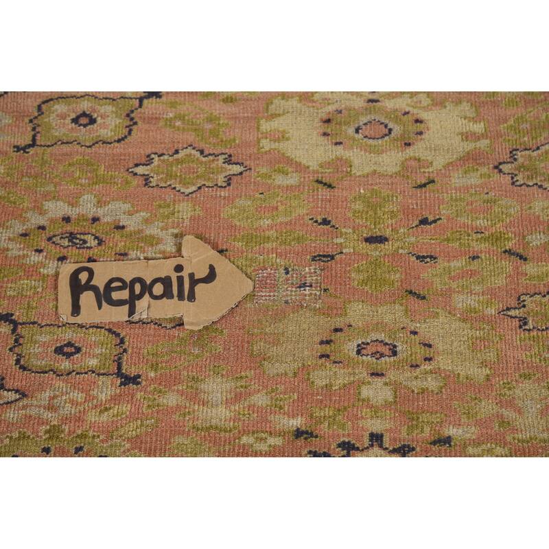 Antique Vegetable Dye Sultanabad Persian Wool Carpet - 8'9" x 11'7"